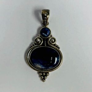 Blue Oval Pendant