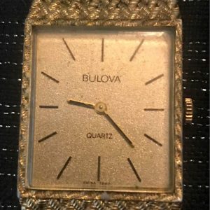 Bulova P1 Quartz Gold Wrist Watch