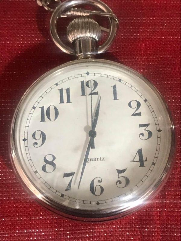 Quartz Pocket Watch With Rear Photo