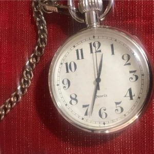 Quartz Pocket Watch With Rear Photo