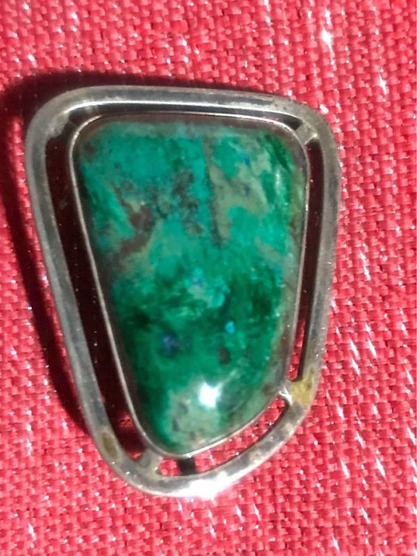 Turquoise and Sterling Silver Pendant