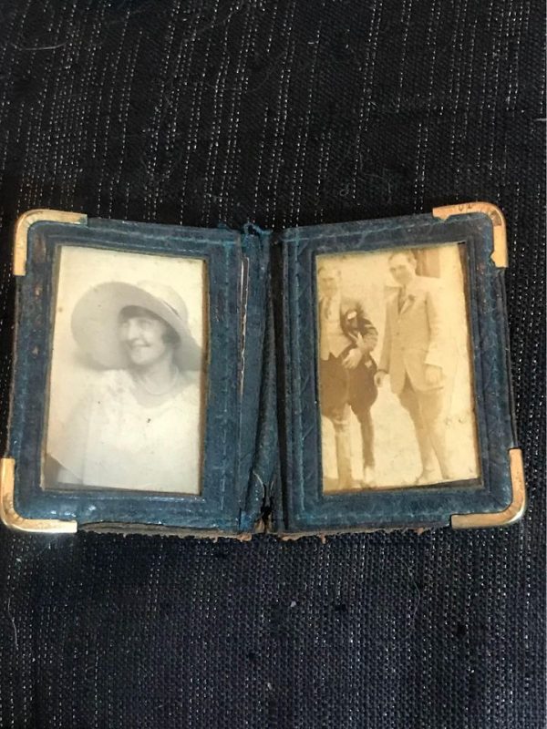 Vintage photos of grandmother, grandfather, uncle In Display small holder