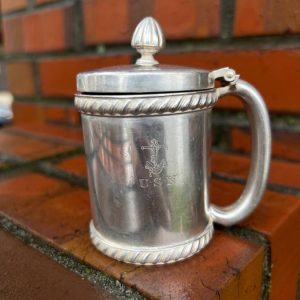 Vintage US Navy WWII Era Condiment/Preserve Pot by International Silver Co.