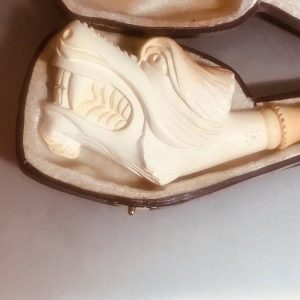 Vintage Dragon Head-Carved Turkish Meerschaum