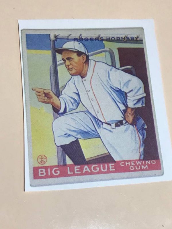 1933 Goudey #188 Rogers Hornsby Rookie Card RC HOF St. Louis Browns *69