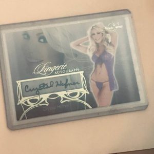 2013 Benchwarmer Playboy Autographed Crystal Harris Hefner Signed Trading Card