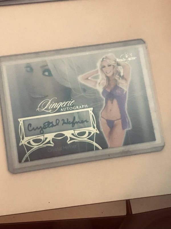 2013 Benchwarmer Playboy Autographed Crystal Harris Hefner Signed Trading Card